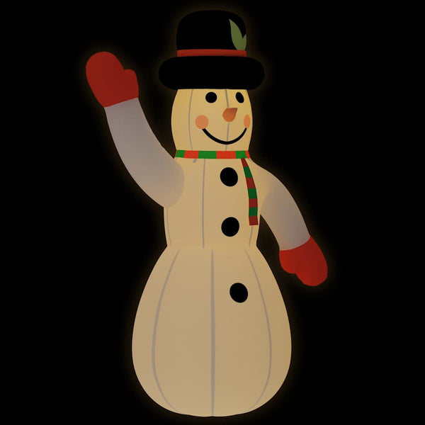 vidaXL Inflatable Snowman with LEDs 455 cm