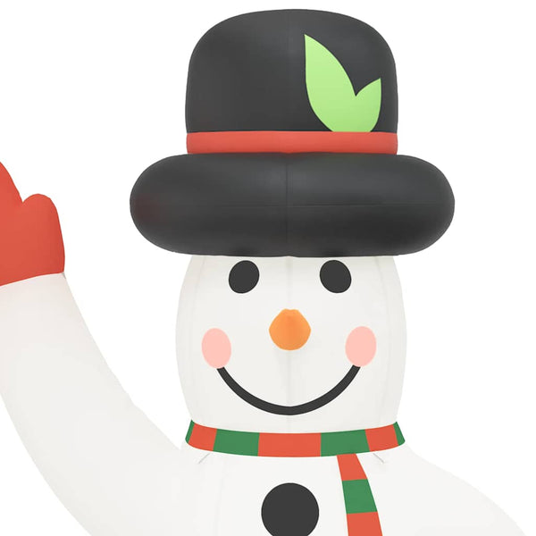 vidaXL Inflatable Snowman with LEDs 455 cm
