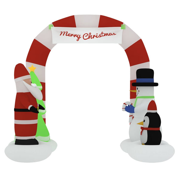 vidaXL Inflatable Christmas Decoration Archway with LEDs 260 cm