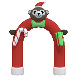 vidaXL Inflatable Christmas Arch with LEDs 380 cm