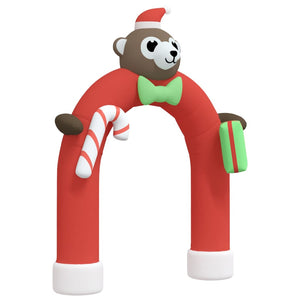 vidaXL Inflatable Christmas Arch with LEDs 380 cm