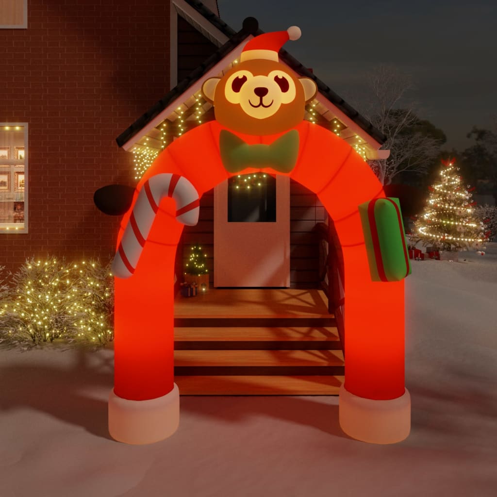 vidaXL Inflatable Christmas Arch with LEDs 380 cm