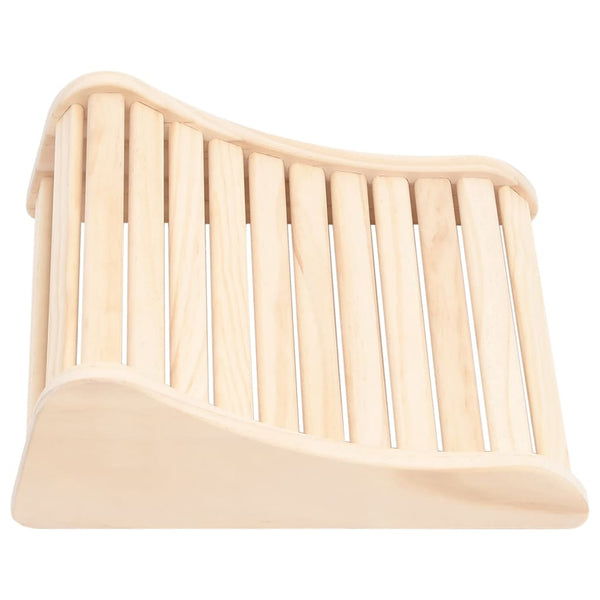 vidaXL Sauna Headrest Solid Pine Wood