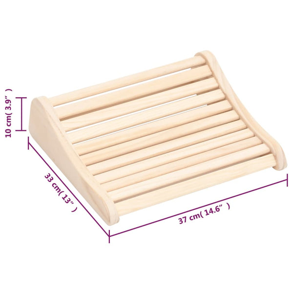vidaXL Sauna Headrest Solid Pine Wood