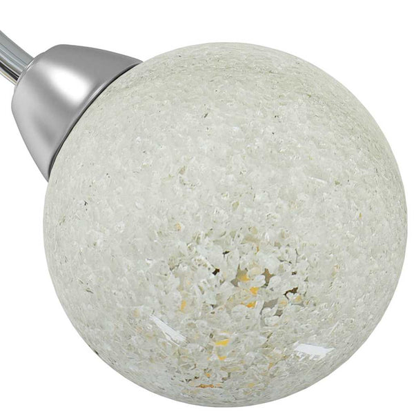 vidaXL Ceiling Lamp with Round Glass Shades for 5 G9 LED Bulbs