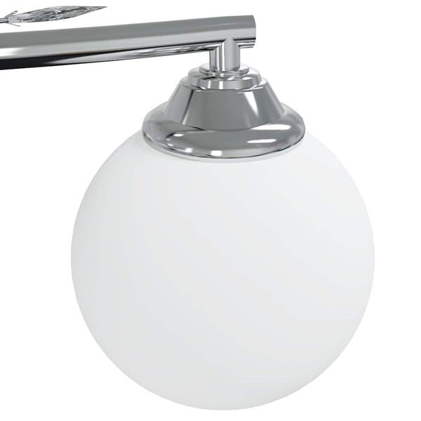 vidaXL Ceiling Lamp with Round Glass Shades for 4 G9 LED Bulbs