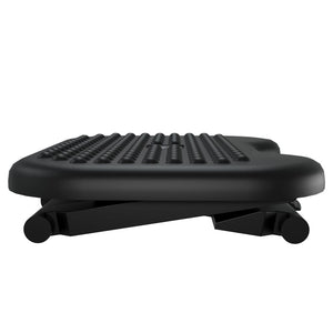 Fußstütze Schwarz, Ergonomisch & Verstellbar