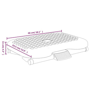 Fußstütze Schwarz, Ergonomisch & Verstellbar