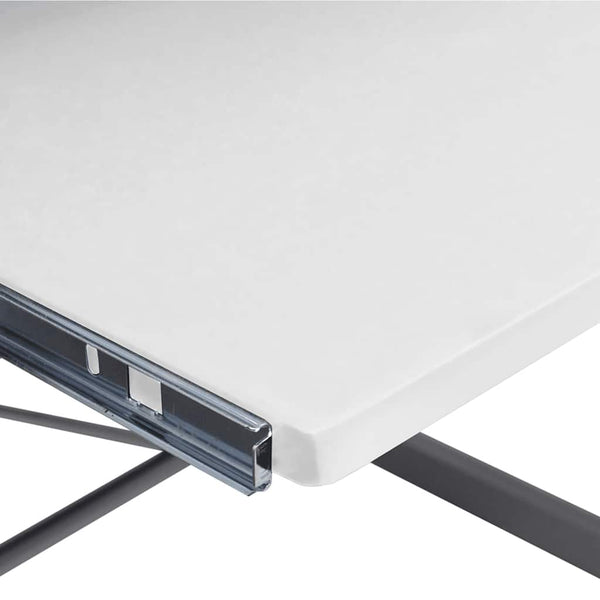 vidaXL Corner Computer Desk White 132x112x99 cm Engineered Wood