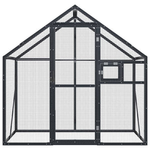 vidaXL Aviary Anthracite 179x100x185 cm Aluminum