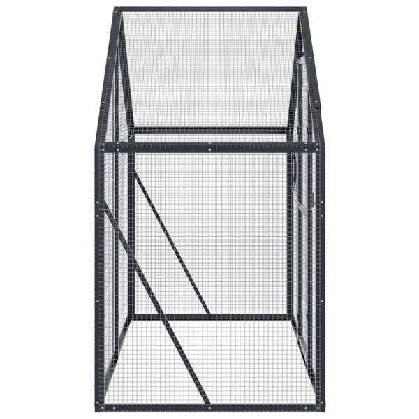 vidaXL Aviary Anthracite 179x100x185 cm Aluminum