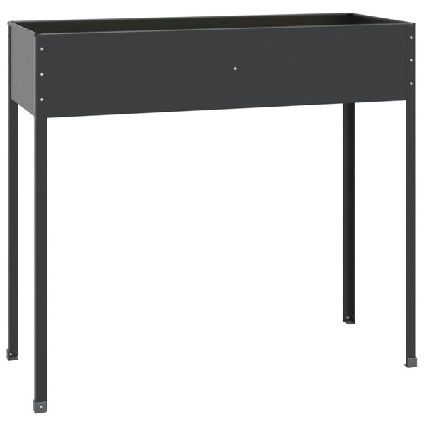 vidaXL Planter Anthracite 100.5x40.5x90 cm Galvanised Steel