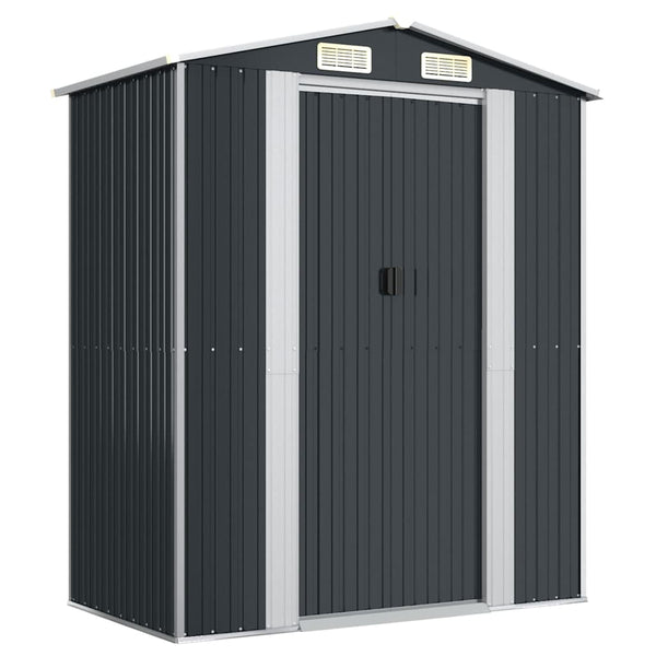 vidaXL Garden Shed Anthracite 192x108x223 cm Galvanized Steel