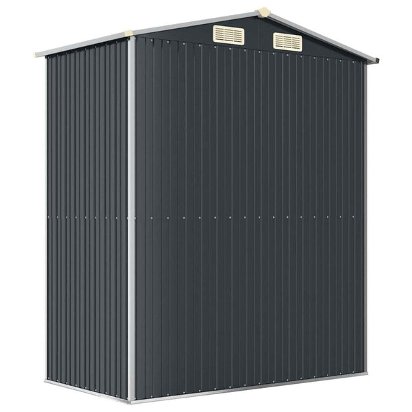 vidaXL Garden Shed Anthracite 192x108x223 cm Galvanized Steel