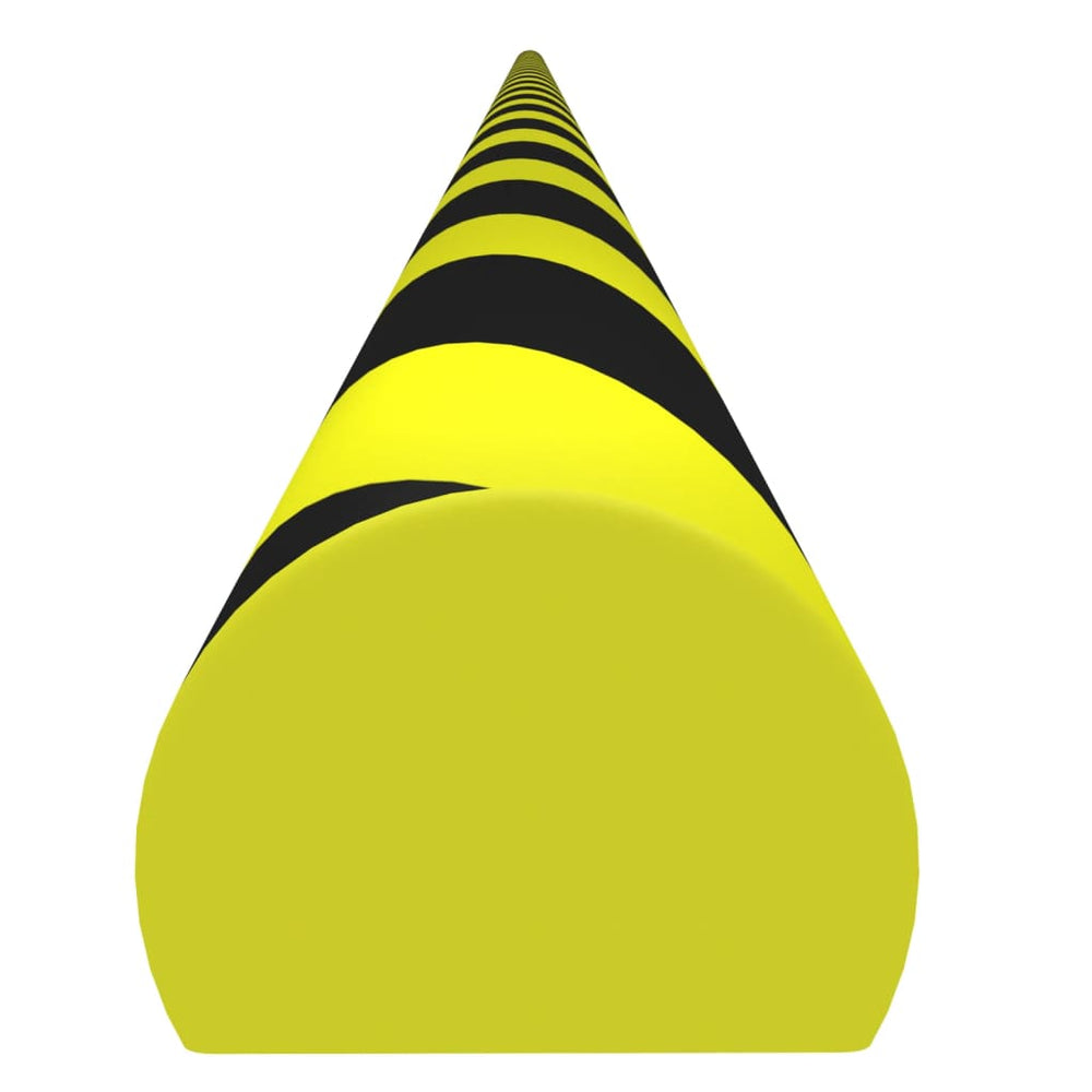 vidaXL Edge Protectors Yellow & Black 4x3x100 cm PU