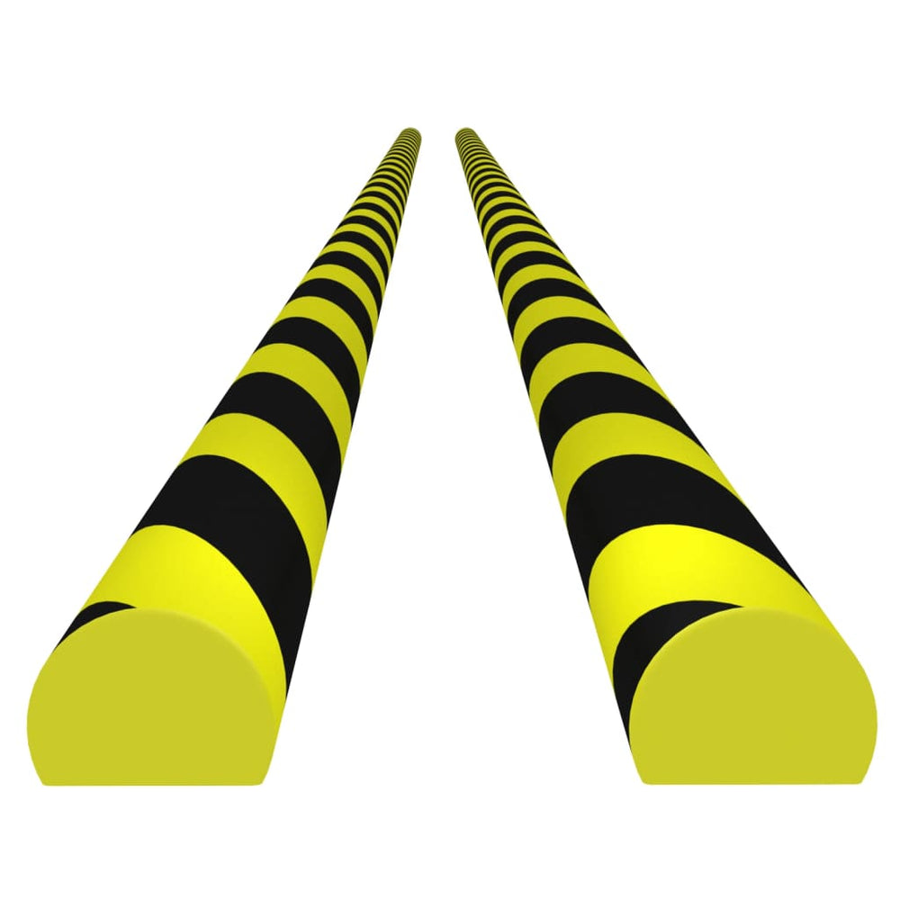 vidaXL Edge Protectors 2 pcs. Yellow & Black 4x3x100 cm PU