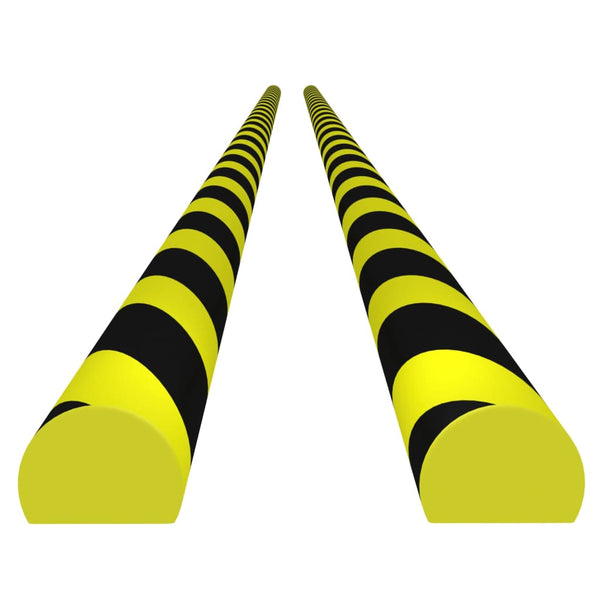 vidaXL Edge Protectors 2 pcs. Yellow & Black 4x3x100 cm PU