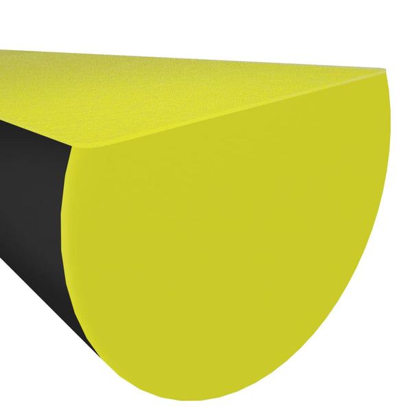 vidaXL Edge Protectors 2 pcs. Yellow & Black 4x3x100 cm PU
