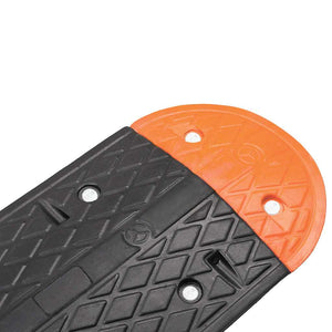 vidaXL Speed Bump Yellow & Black 129x32.5x4 cm Rubber