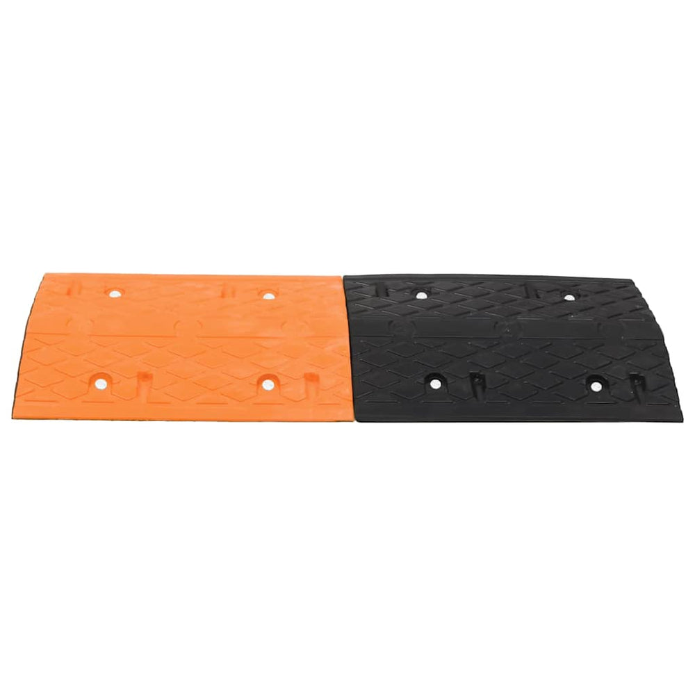 vidaXL Threshold Ramp Yellow & Black 97x32.5x4 cm Rubber
