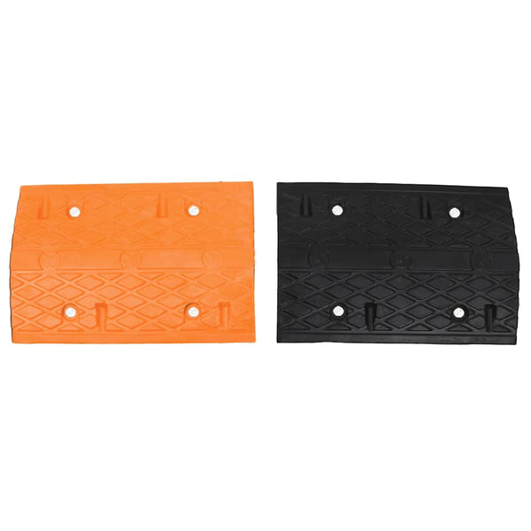 vidaXL Threshold Ramp Yellow & Black 97x32.5x4 cm Rubber