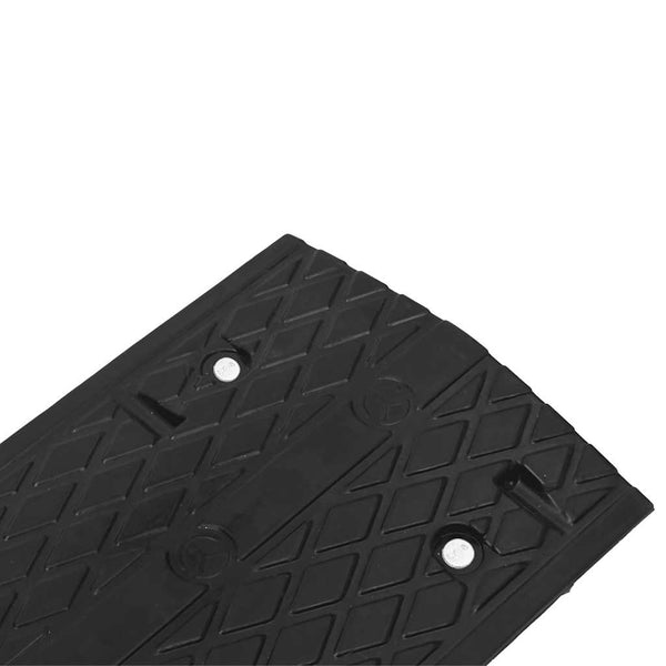 vidaXL Threshold Ramp Yellow & Black 97x32.5x4 cm Rubber
