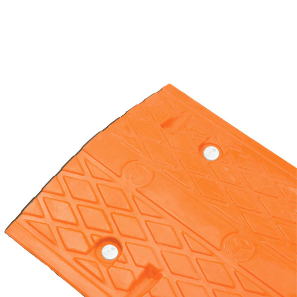 vidaXL Threshold Ramp Yellow & Black 97x32.5x4 cm Rubber