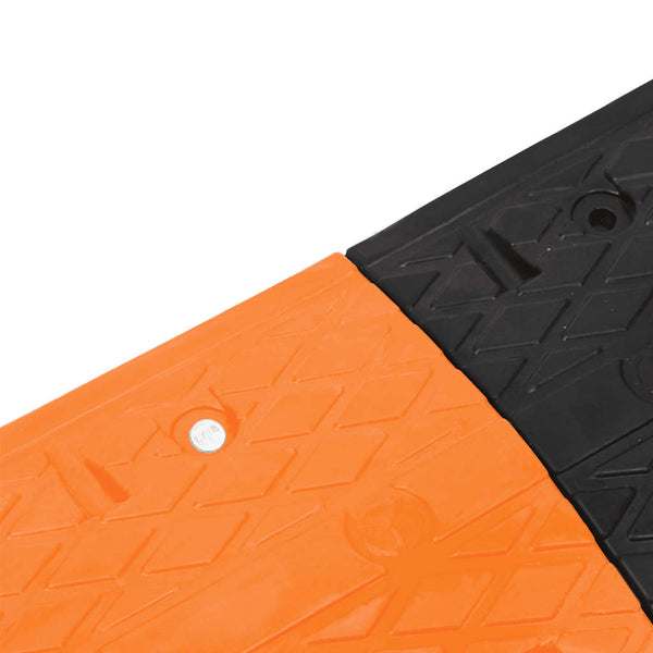 vidaXL Threshold Ramp Yellow & Black 97x32.5x4 cm Rubber