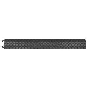 vidaXL Cable Protector Ramps 2 pcs. 98.5 cm Black