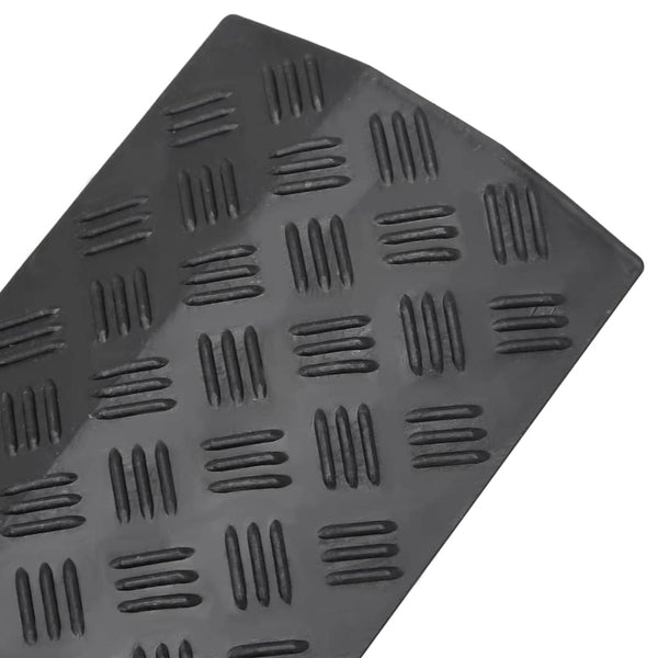 vidaXL Cable Protector Ramps 2 pcs. 98.5 cm Black