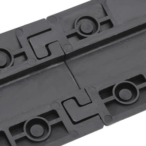 vidaXL Cable Protector Ramps 2 pcs. 98.5 cm Black