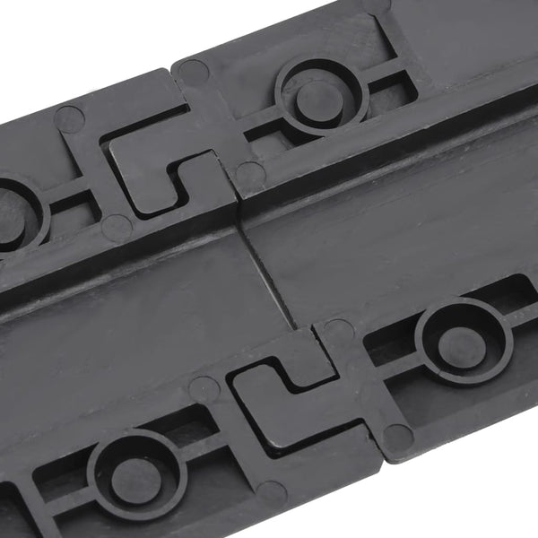vidaXL Cable Protector Ramps 2 pcs. 98.5 cm Black