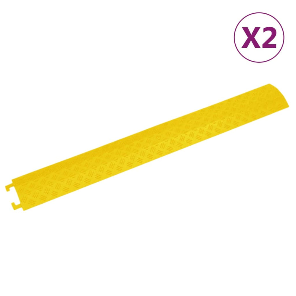 vidaXL Cable Protectors 2 pcs. 98.5 cm Yellow
