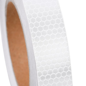 vidaXL Reflective Tape White 2.5 cmx20 m PVC