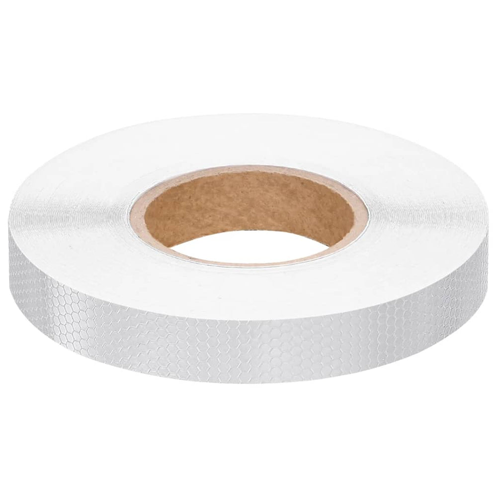 vidaXL Reflective Tape White 2.5 cmx50 m PVC