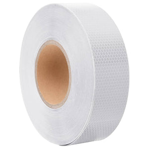 vidaXL Reflective Tape White 5 cm x 50 m PVC