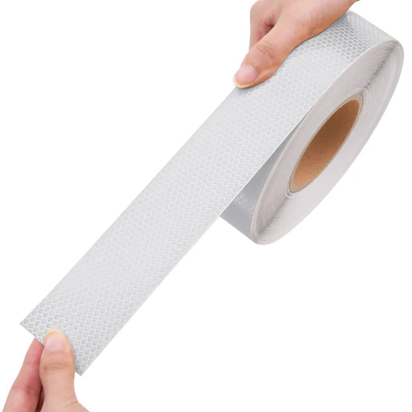 vidaXL Reflective Tape White 5 cm x 50 m PVC