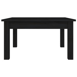 vidaXL Coffee Table Black 55x55x30 cm Solid Pine Wood