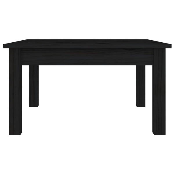 vidaXL Coffee Table Black 55x55x30 cm Solid Pine Wood