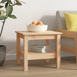 vidaXL Coffee Table 45 x 45 x 40 cm Solid Pine Wood