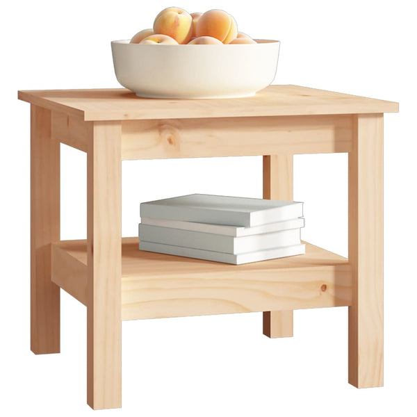 vidaXL Coffee Table 45 x 45 x 40 cm Solid Pine Wood