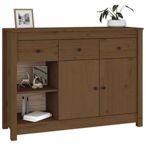 vidaXL Sideboard Honey Brown 100x35x74 cm Solid Pine Wood