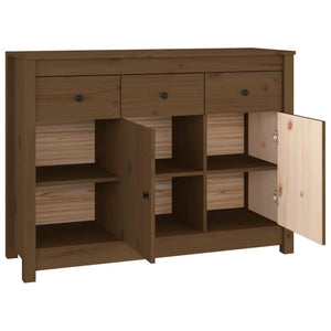 vidaXL Sideboard Honey Brown 100x35x74 cm Solid Pine Wood