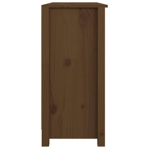 vidaXL Sideboard Honey Brown 100x35x74 cm Solid Pine Wood