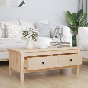 vidaXL Coffee Table 100x50x40 cm Solid Pine Wood