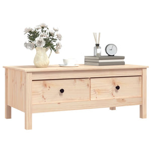 vidaXL Coffee Table 100x50x40 cm Solid Pine Wood