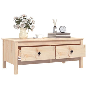 vidaXL Coffee Table 100x50x40 cm Solid Pine Wood