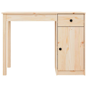 vidaXL Desk 100x50x75 cm Solid Pine Wood