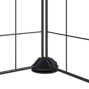 vidaXL 52-Piece Pet Cage with Door Black 35x35 cm Steel
