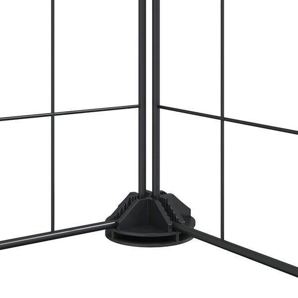 vidaXL 52-Piece Pet Cage with Door Black 35x35 cm Steel